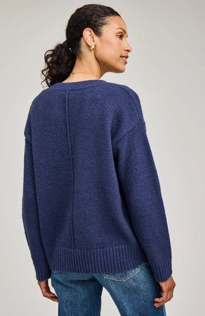 Tilda V-Neck Sweater - Gentle Fawn