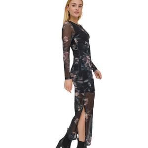 Kaya Life LS Roushing Mesh Dress - Only