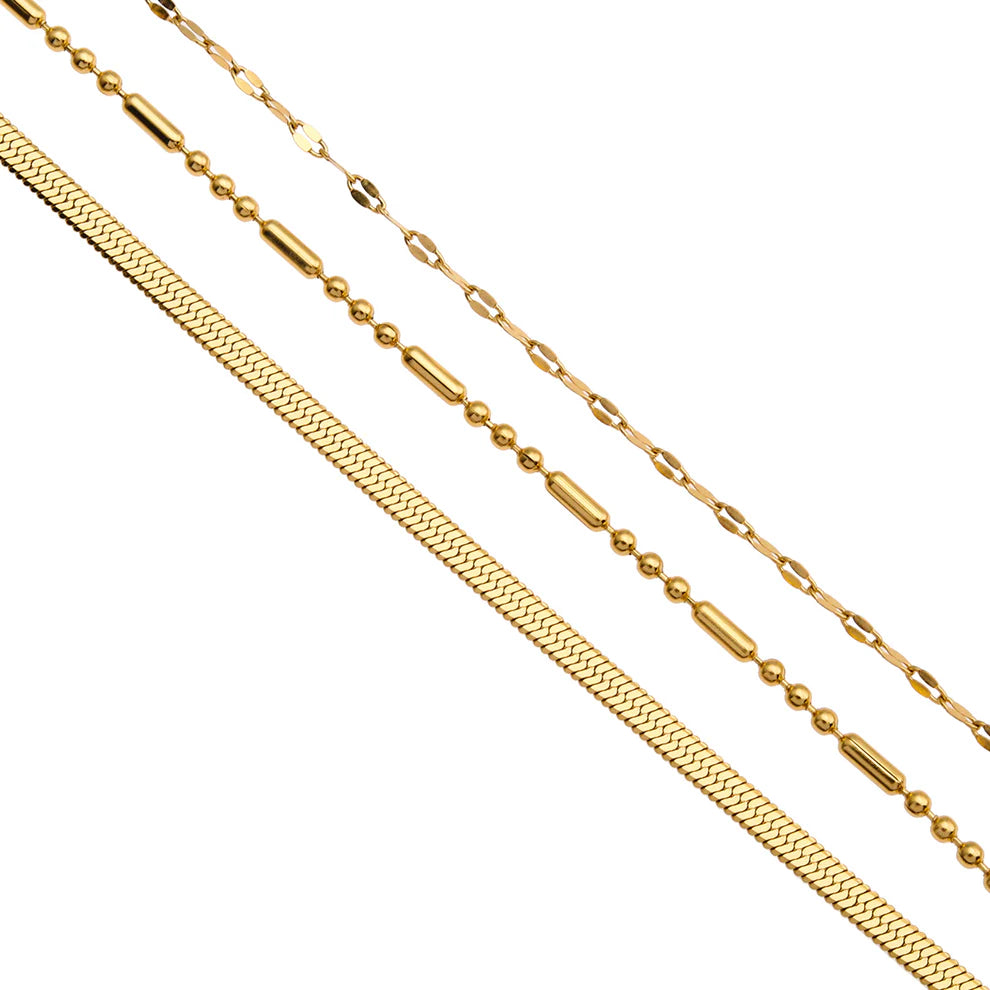Iris Triple Layer Necklace - Hackney Nine