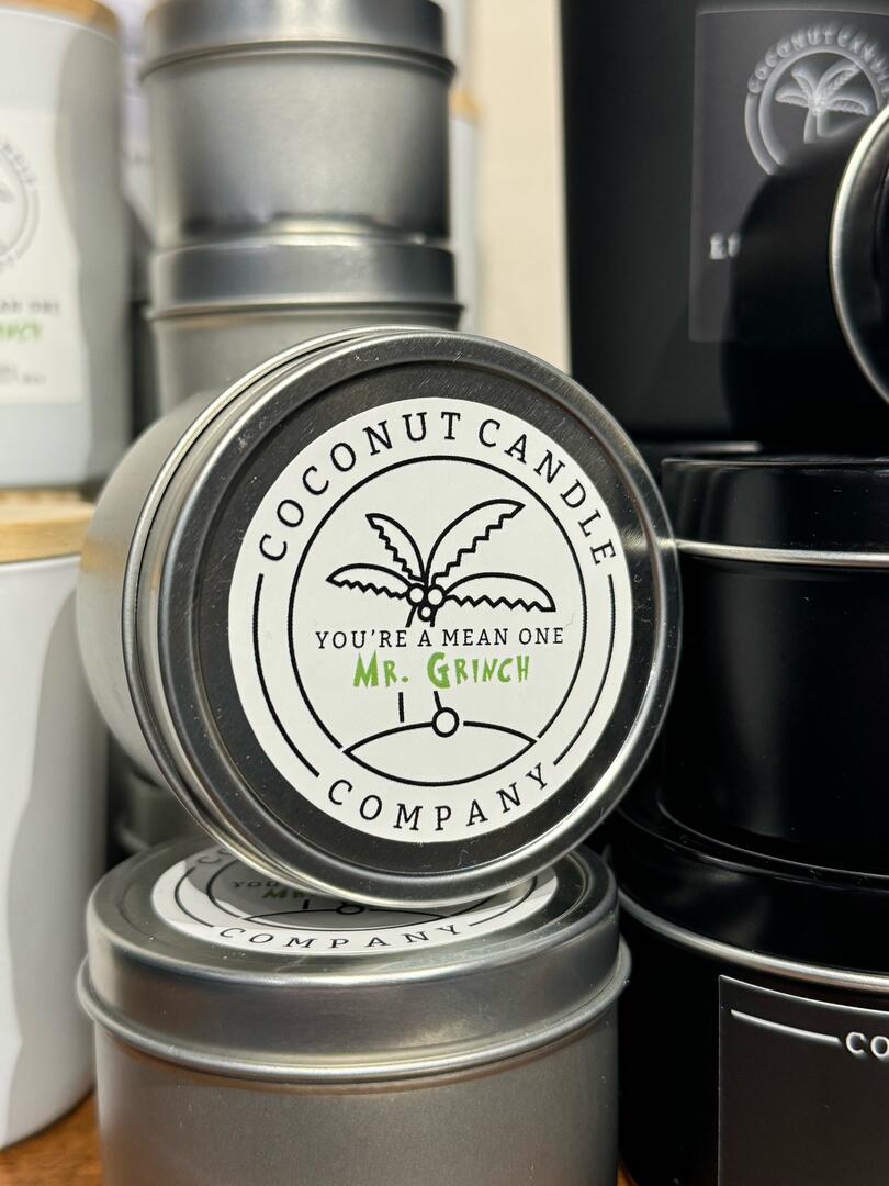 Mr. Grinch 4oz Metal Tin - Coconut Candle Company