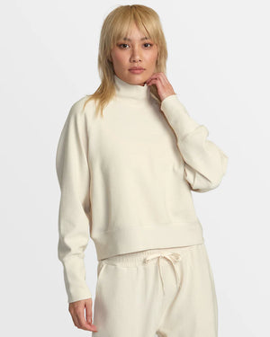 Sofie Waffle Mock Neck Sweater - RVCA