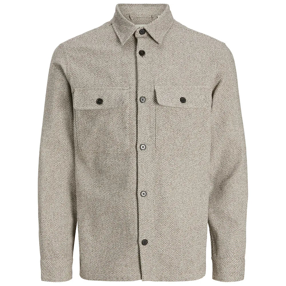 Rayle Melange Solid LS Overshirt - Jack & Jones