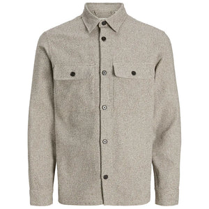 Rayle Melange Solid LS Overshirt - Jack & Jones