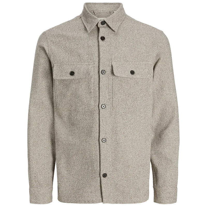 Rayle Melange Solid LS Overshirt - Jack & Jones