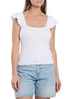 SS Pointelle Laurel Sweater - Guess