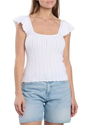 SS Pointelle Laurel Sweater - Guess