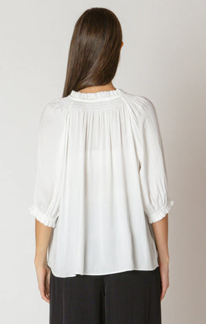 Soft Pleated Blouse - Black Tape