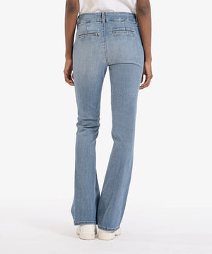 Natalie Mid Rise Trouser Flare - Kut From The Kloth
