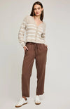 Eden Striped Cardigan - Gentle Fawn