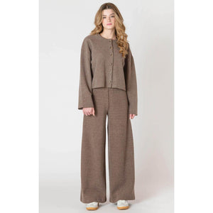 Wide Leg Ribbed Pant - Dex