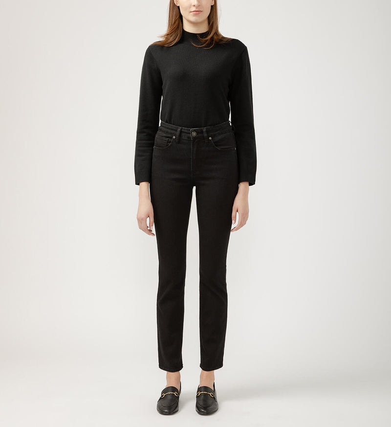 Avery Straight Jean - Silver