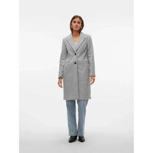 Blaza Herringbone Long Coat - Vero Moda