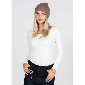 Fuzzy Ribbed Beanie Hat - C'est Moi