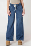 Wide Leg Knit Denim Pant - Room 34