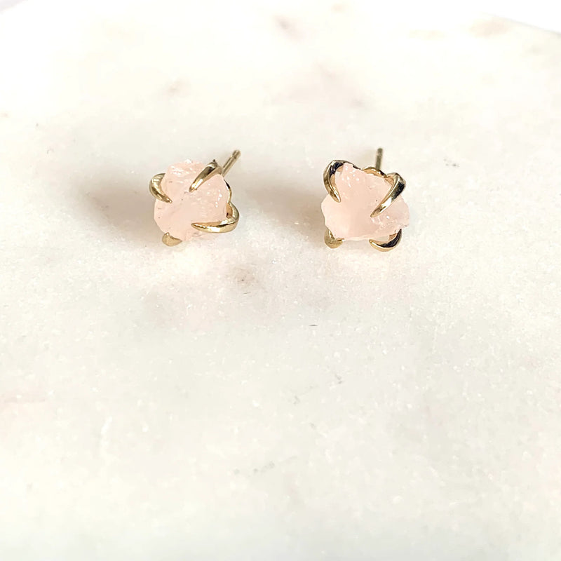 Pink Quartz Earrings - Royce & Oak