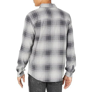 Plaid Flannel Shirt - Silver