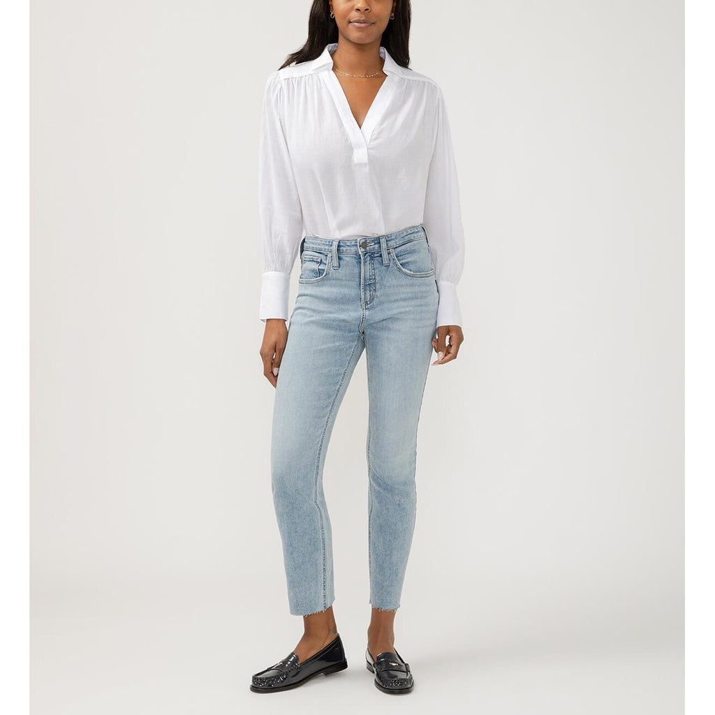 Beau Slim Leg - Silver