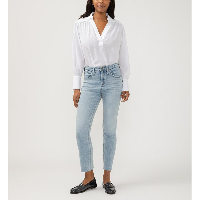 Beau Slim Leg - Silver