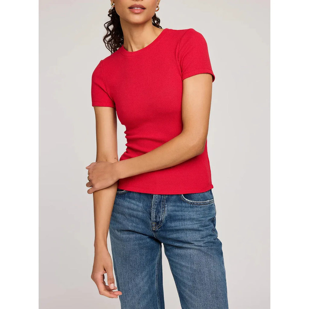 Tate Ribbed T-Shirt - Gentle Fawn