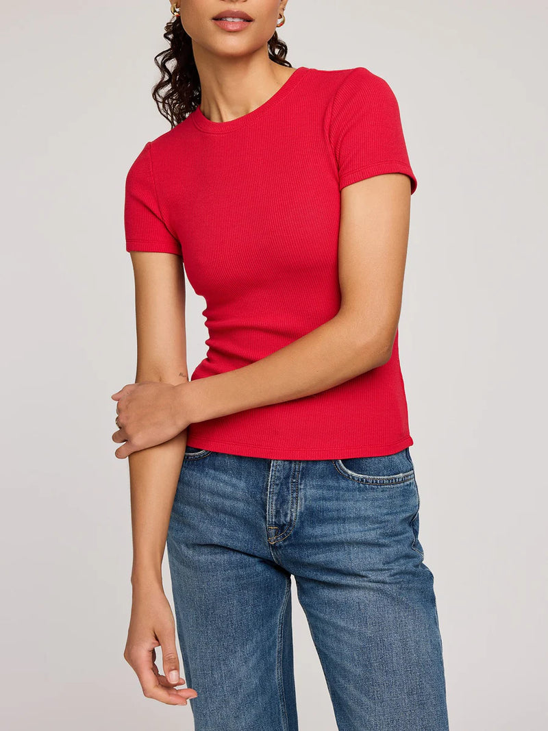 Tate Ribbed T-Shirt - Gentle Fawn