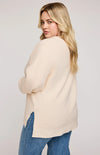 Lisbon V-Neck Knit Sweater - Gentle Fawn