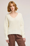 Spencer V-Neck Knit Sweater - Gentle Fawn