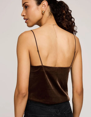 Sophie Velvet Cami - Gentle Fawn
