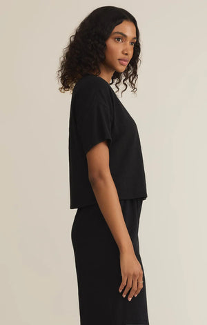 Sway Textured Crop Tee - Z Supply