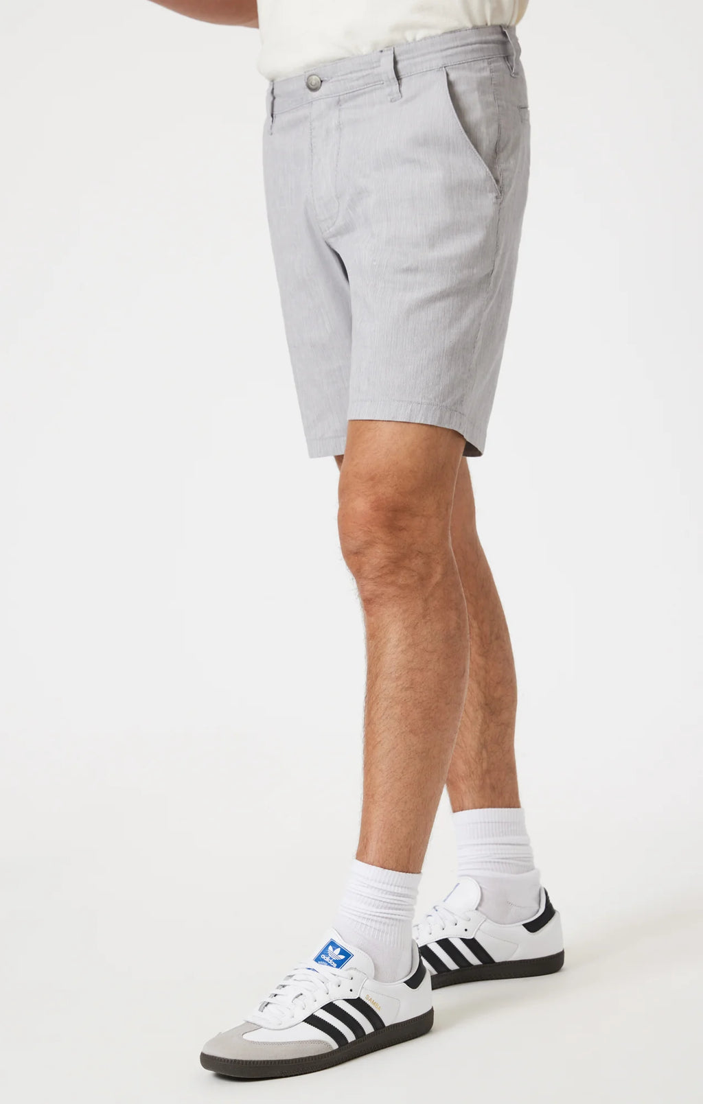 Noah Linen Stripe Short - Mavi