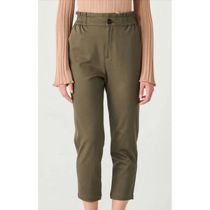 Elastic Waist Straight Leg Trouser - Dex