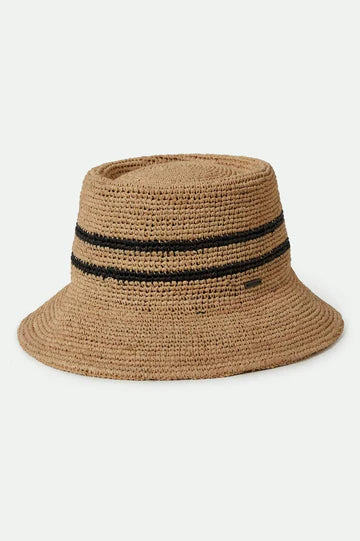 Ellee Straw Bucket Hat - Brixton