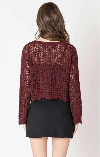 Wavy Hem Sweater - Dex