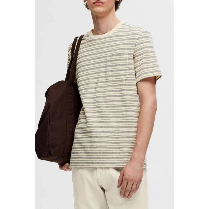 Sune Stripe Pocket SS Tee - Selected Homme