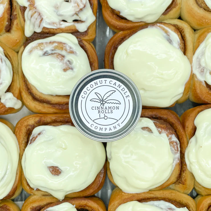 Cinnamon Rolls 4oz Metal Tin - Coconut Candle Company