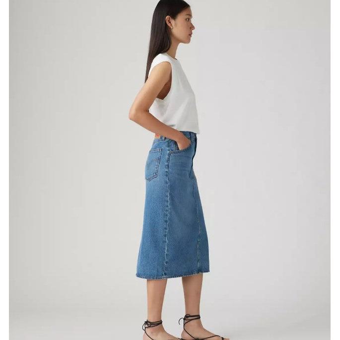 High Rise Back Slit Skirt - Levi's