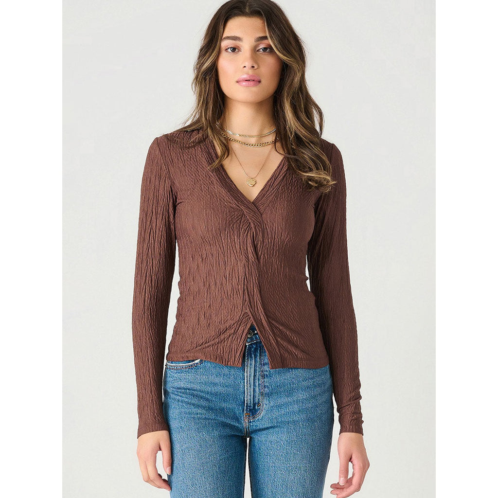 LS Textured Twist Front Top - Dex