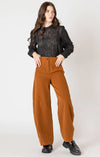 Barrel Leg Trouser - Black Tape