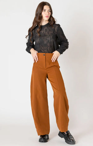 Barrel Leg Trouser - Black Tape