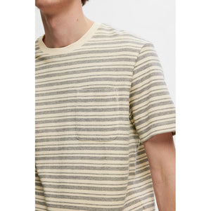 Sune Stripe Pocket SS Tee - Selected Homme