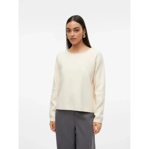 Saba Roll LS O-Neck Pullover - Vera Moda