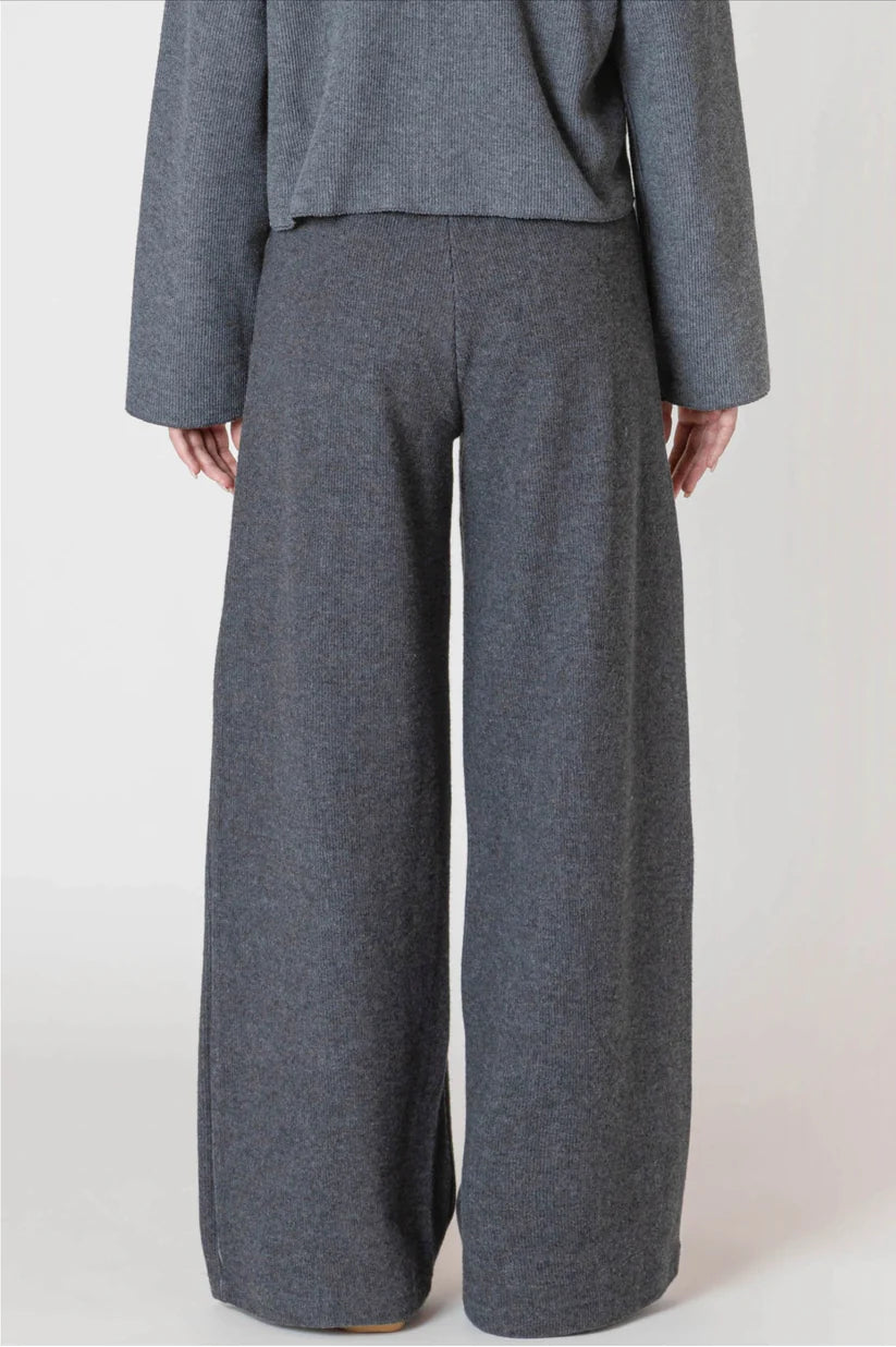 Wide Leg Ribbed Pant - Room 34