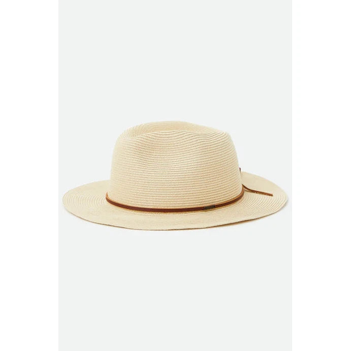 Wesley Straw Packable Fedora - Brixton