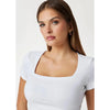 SS Square Neck Alyssa Top - Guess