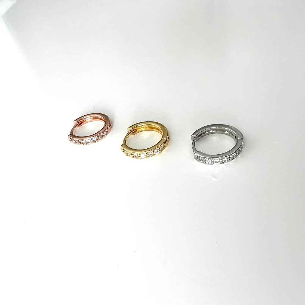 Bigger Sparkle Huggie Earring - Royce & Oak