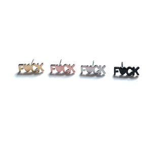 Swear Word F*ck Earrings - Royce & Oak