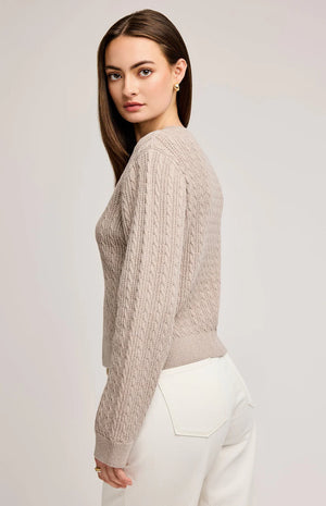 Janice Crewneck Pullover Sweater - Gentle Fawn