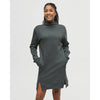 TreeFleece Mock Neck Sweatershirt Dress- Ten Tree