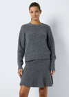 Nola L/S Raglan O-Neck Knit - Noisy May