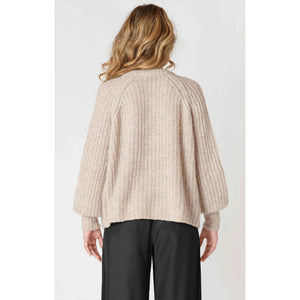 Crewneck Textured Cardigan - Dex