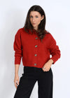 Kohana LS Crew Neck Cardigan - RD